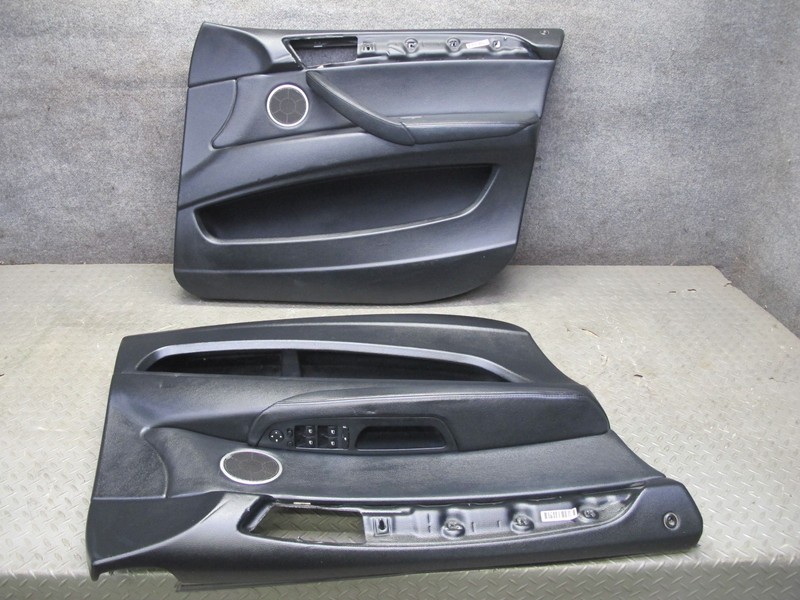 2008-2014 BMW E71 X6 FRONT LEFT & RIGHT DOOR INTERIOR TRIM PANEL SET OF 2