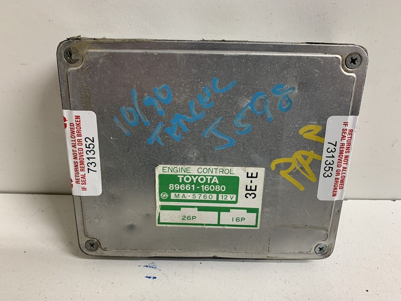 1991-1994 Toyota Tercel Engine Computer Control Ecu Ecm Pcu Pcm 89661-16080 Oem