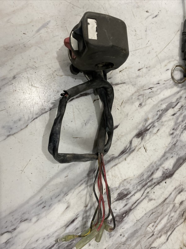 1987 - 2003 MOJAVE KAWASAKI KSF 250 Kill Switch Light Switch Choke Lever Good