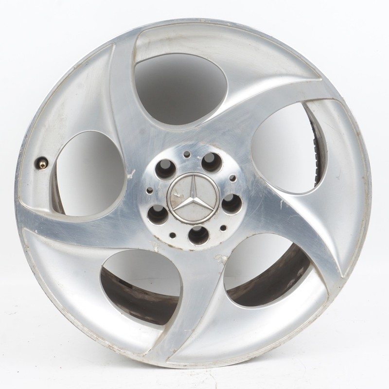 03-12 Mercedes R230 SL500 Complete Wheel Tire Rim Set 8.5 x 9.5 R18 HAS CRACK
