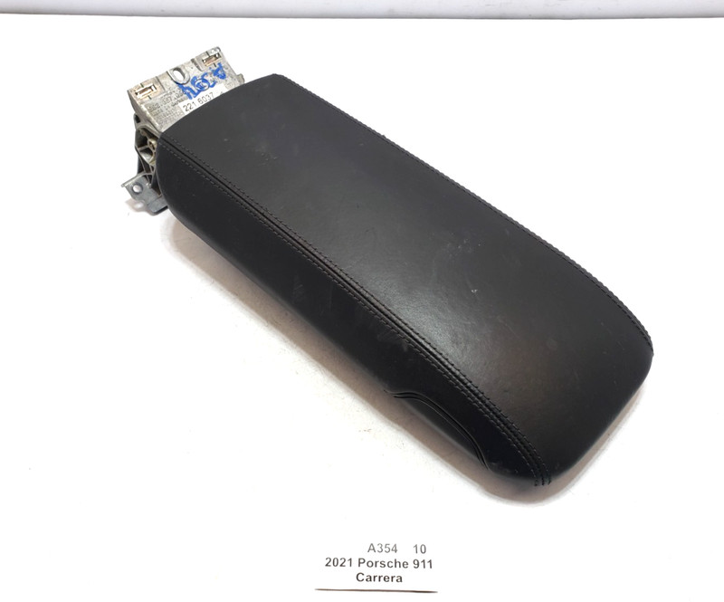 ✅20-24 OEM Porsche 911 Carrera 992 Front Center Console Armrest Leather Black*