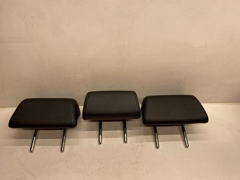 2014-2016 MAZDA 6 LEFT RIGHT AND CENTER REAR SEAT HEADREST SET LEATHER BLACK OEM