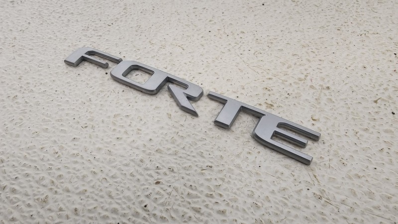 2019-2024 KIA FORTE REAR EMBLEM LOGO BADGE SIGN SYMBOL SILVER OEM