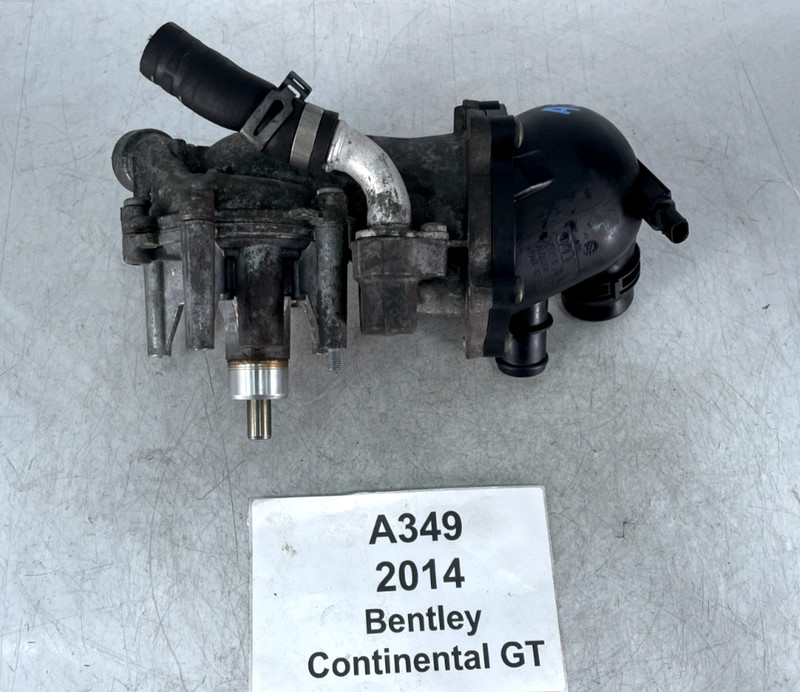 ✅ 2013-2017 OEM Bentley Continental GT GTC 4.0L V8 Water Thermostat Housing Pump