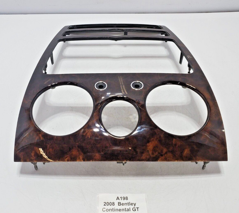 ✅ 03-12 OEM Bentley Continental GT GTC Dashboard Instrument Panel Trim Wood