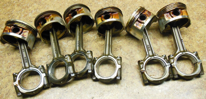 1991 Honda Goldwing GL1500 GL 1500 A Engine Pistons Connecting Rods Motor 91