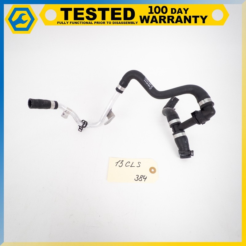 12-18 MERCEDES-BENZ CLS550 E550 TURBOCHARGER COOLANT FEED HOSE PIPE SET OEM