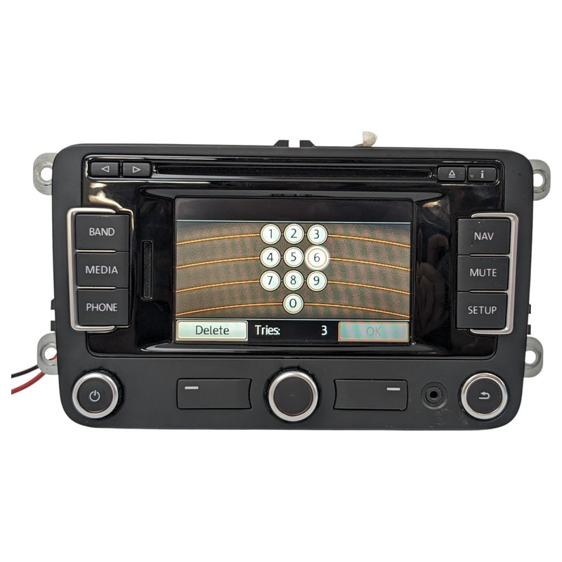 WITH CODE 12-17 VW Beetle Jetta CC Passat Golf CD Navigation Player Radio Stereo