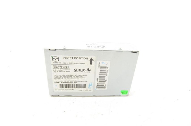 2007-2015 Mazda Cx-9 AWD Sirius Radio Module GS3P66DR0