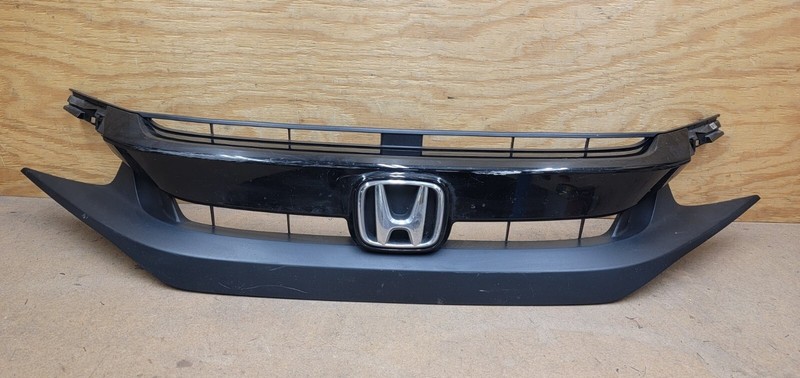 2019 - 2020 HONDA CIVIC EX LX Front Bumper Upper Grille With Emblem OEM