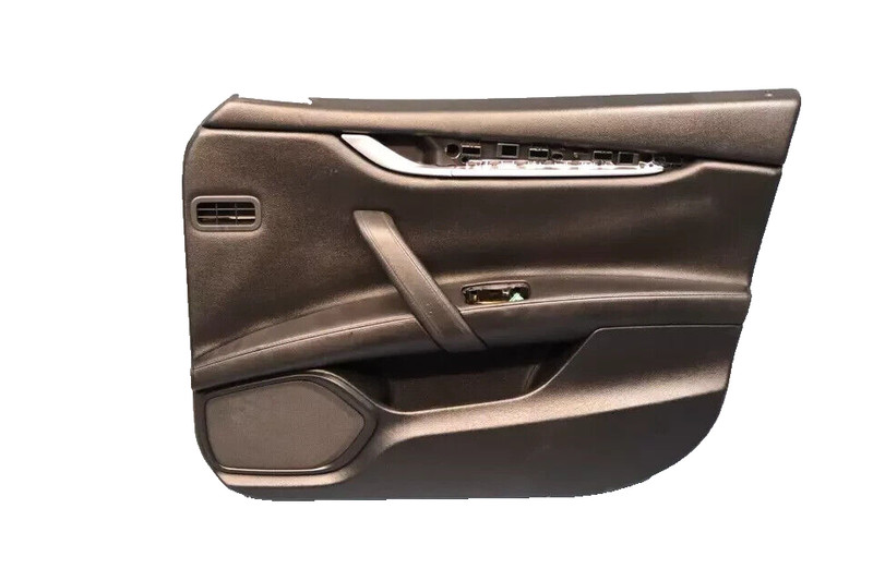 14-17 Maserati Ghibli Front Right Passenger Side Interior Door Panel Black OEM