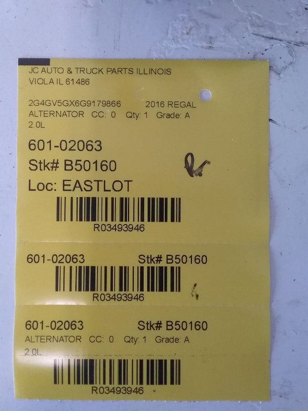 Alternator Fits 13-22 MALIBU 3493946