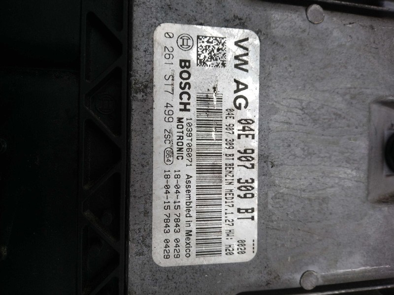 2019 Volkswagen Jetta Engine Control Module ECM 04E907309BT 65K Miles OEM