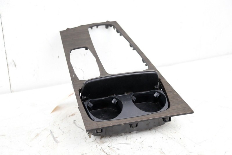 2011 2012 BMW 750I F01 CENTER CONSOLE SHIFTER BEZEL PANEL W/ CUP HOLDER OEM