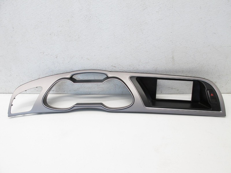 13-16 AUDI B8 A4 S4 RS4 DASH TRIM BEZEL GAUGE CLUSTER MMI SCREEN OEM 040224
