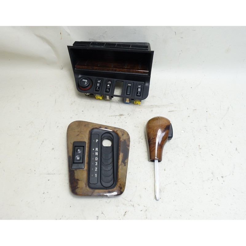 92-99 BMW E36 Sedan Convertible Interior Wood Trim Set Auto Shifter Cubby OE