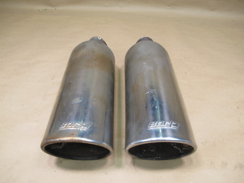 2003-2007 HUMMER H2 REAR LEFT & RIGHT BORLA EXHAUST TIP SET OF 2