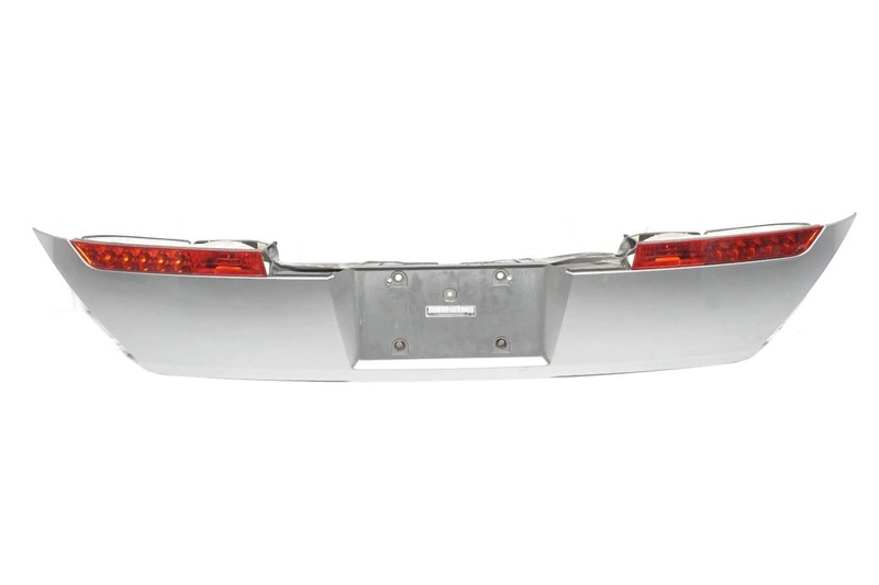 02 03 04 05 BMW 745i REAR TRUNK LICENSE PLATE BRACKET HOLDER MOLDING TRIM OEM