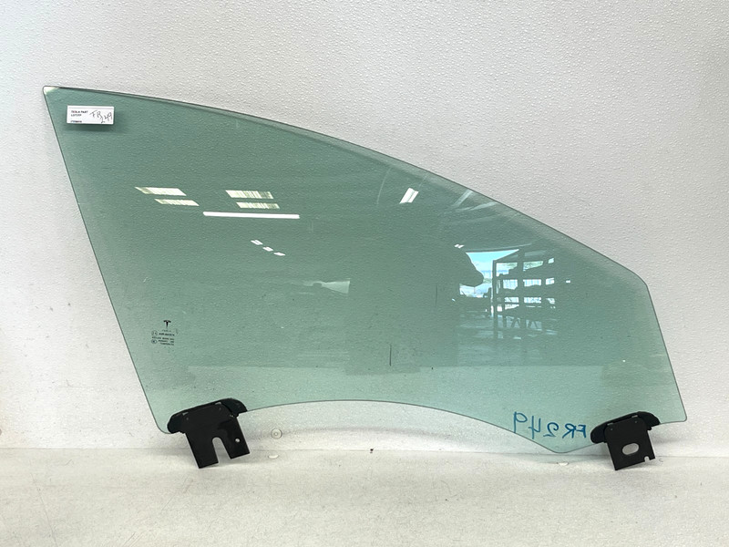⭐12-21 TESLA MODEL S FRONT RIGHT PASS SIDE DOOR GLASS WINDOW PANEL OEM LOT2TP