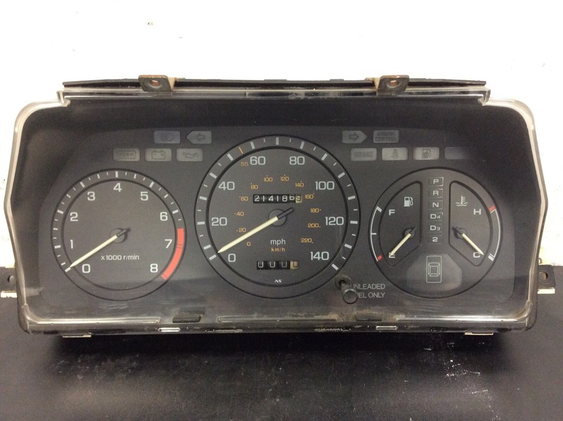 86-88 Legend 4Dr AT Instrument Cluster Speedo Tacho Meter Gauges 214k Used OEM