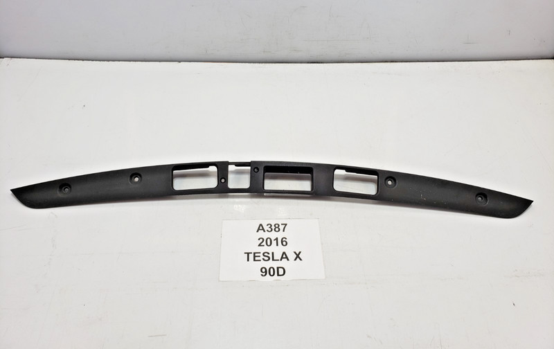 ✅ 2016-2020 OEM Tesla Model X Rear Trunk Lid Liftgate Applique Trim Bracket