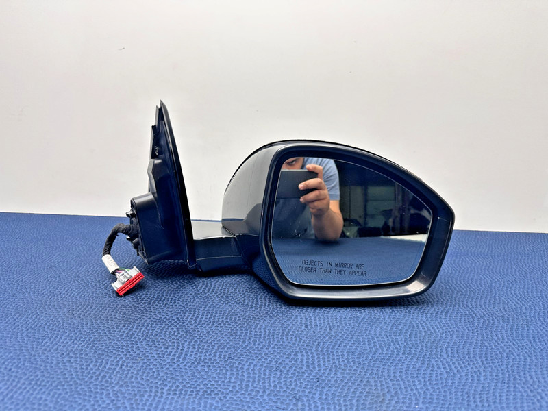 17–20 Jaguar F-Pace Front Right Passenger Side Power Folding Door Mirror Blk OEM