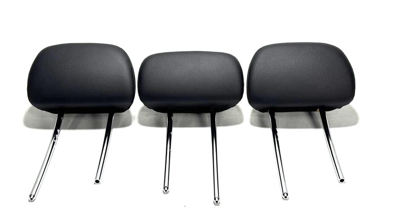 08-14 MERCEDES BENZ C300 C350 REAR HEADREST SET LEATHER BLACK OEM