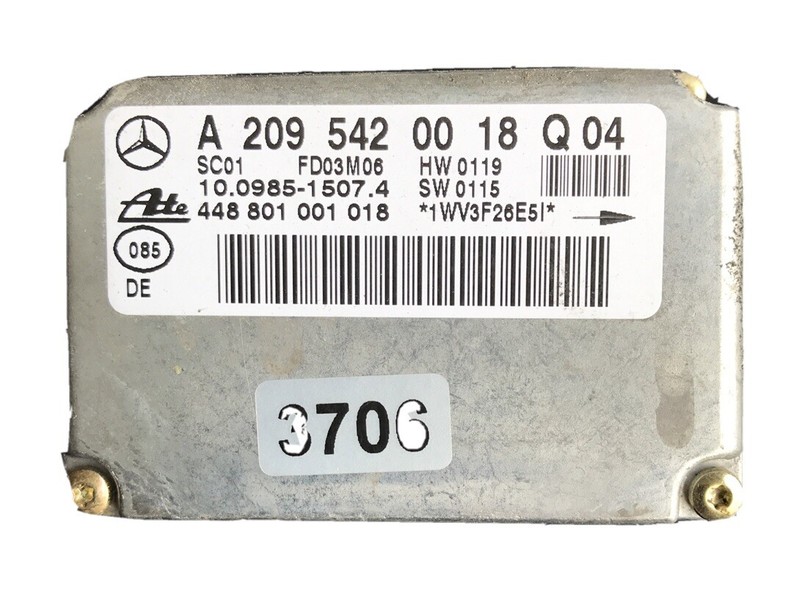 2004 MERCEDES C-CLASS C240 CLK240 YAW RATE SPEED SENSOR ACCELERATION TRAVEL OEM