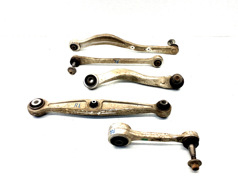 13-17 LEXUS LS460 REAR LEFT UPPER & LOWER CONTROL ARM SET OEM A0.46