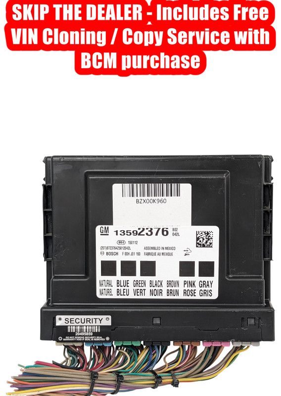 PROGRAMMED 14-16 Chevrolet Buick Cadillac Body Control Module BCM 13593776 OEM