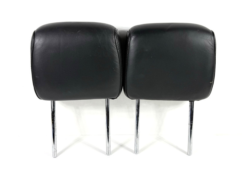 2004-2010 Nissan Titan Front Seat Headrests Pair Left & Right *Dark Gray Leather