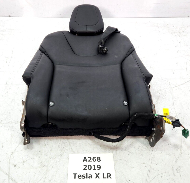 ✅16-20 OEM Tesla Model X Rear Left Driver 3rd Row Seat Upper Cushion Black NOTE*