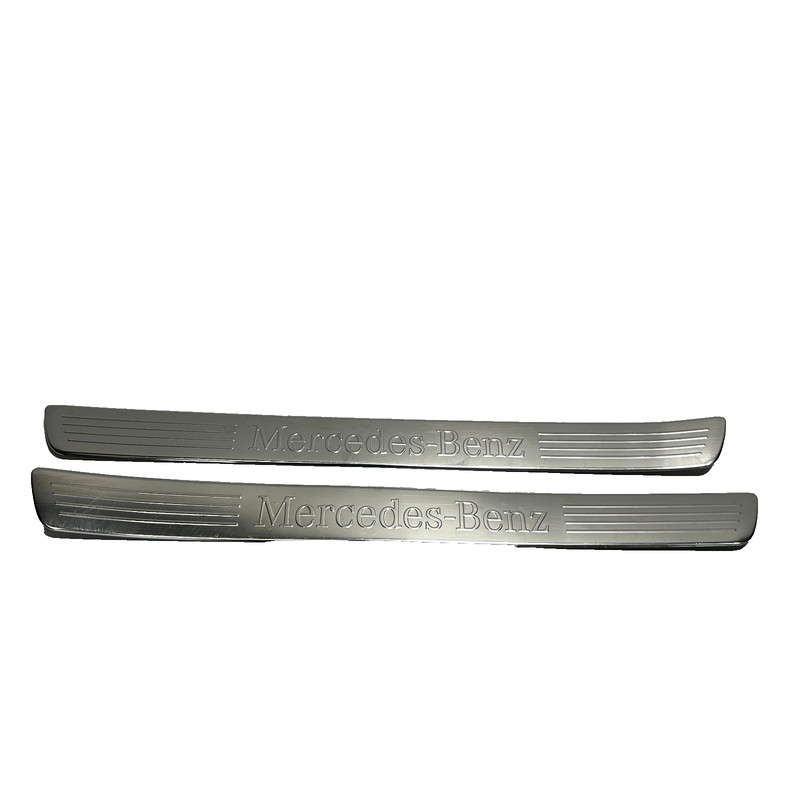 📌 2019-2022 MERCEDES A220 RIGHT DOOR SILL PLATE TRIM SET OF 2 2466800135 OEM