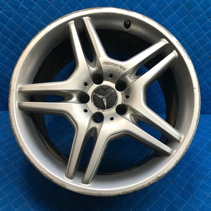 Mercedes W219 CLS500 CLS550 CLS55 AMG 9.5 x 18 18" AMG Rear Wheel Rim Chrome OEM