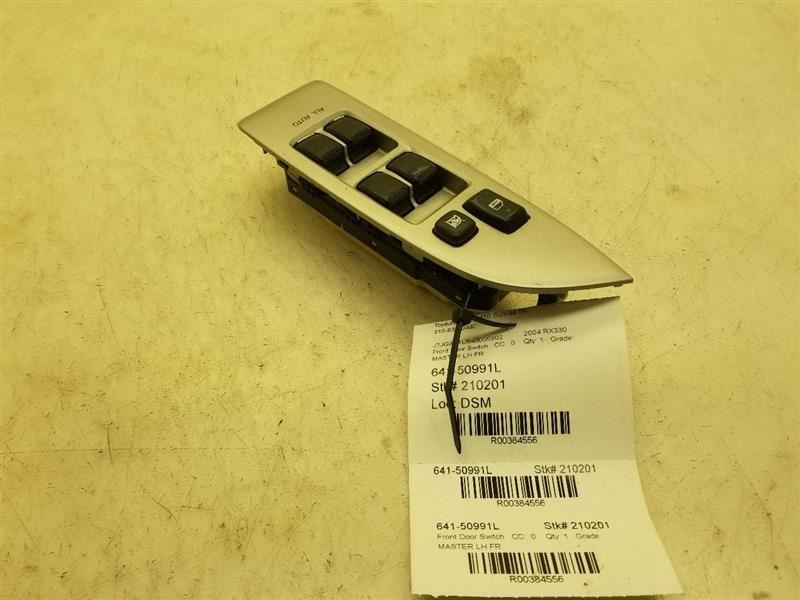 2004 LEXUS RX330 DRIVER SIDE FRONT DOOR MASTER SWITCH ASSEMBLY