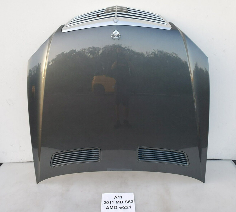 ✅2007-2013 OEM Mercedes W221 S63 AMG Front Hood Bonnet Cover Panel Assembly Gray