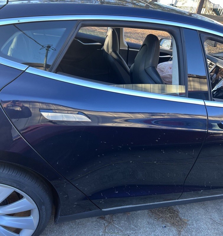 2012-2016 TESLA MODEL S REAR RIGHT PASSENGER SIDE DOOR SHELL N-1356