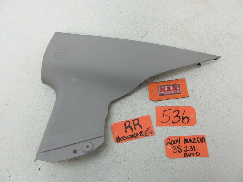 FITS 04-09 MAZDA 3 RIGHT C PILLAR POST TRIM PANEL DOOR PANEL BACK GLASS WINDOW R