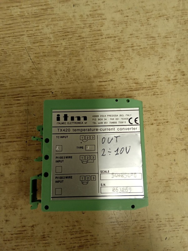ITALMEC ELETTRONICA TX420 temperature-current converter