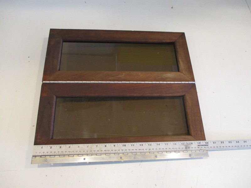 Teak Cuddy Cabin Bi-Fold Door 20 1/8" x 17 3/4" for 1988 Regal Boat