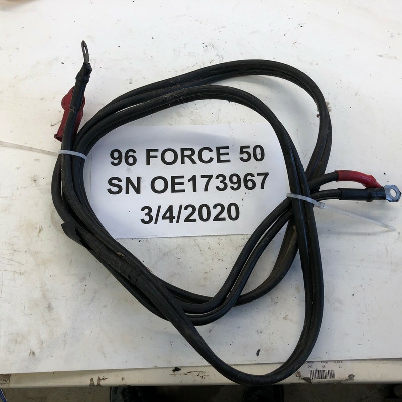 Force Mercury Outboard 50hp Battery Cables 12' OAL 84-88439 FRESHWATER