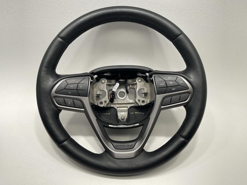 2019 JEEP CHEROKEE STEERING WHEEL W/CONTROLS LEATHER BLACK TC:DLX9 69K 52086