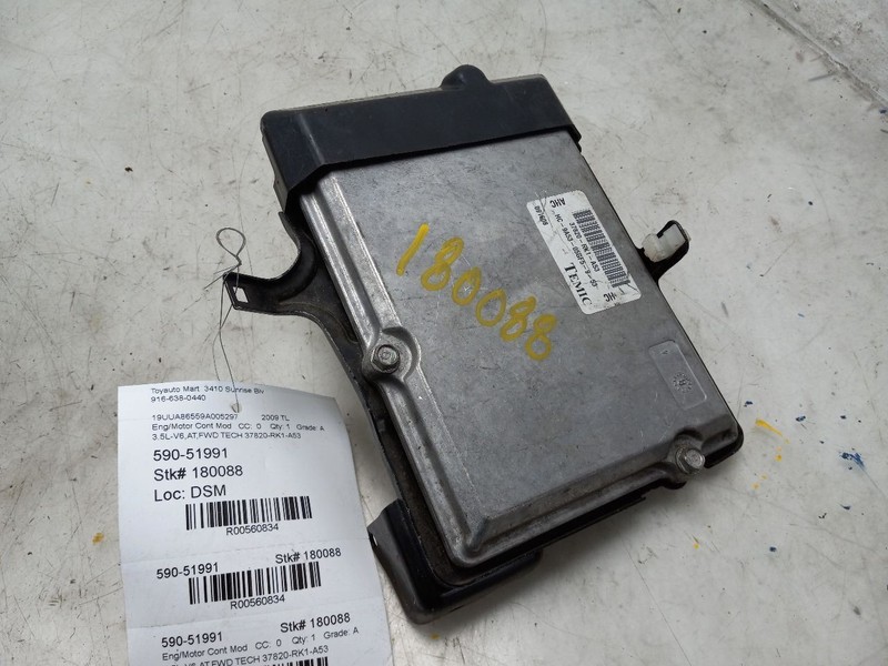 09 ACURA TL ECU ECM ELECTRONIC CONTROL MODULE 37820-RK1-A53