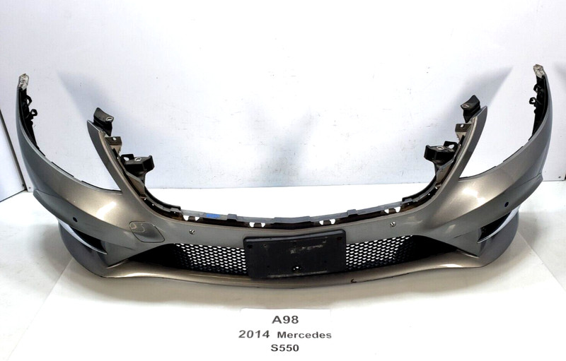 ✅ 14-17 OEM Mercedes W222 S550 Front Bumper Cover Complete w/ PDC Silver