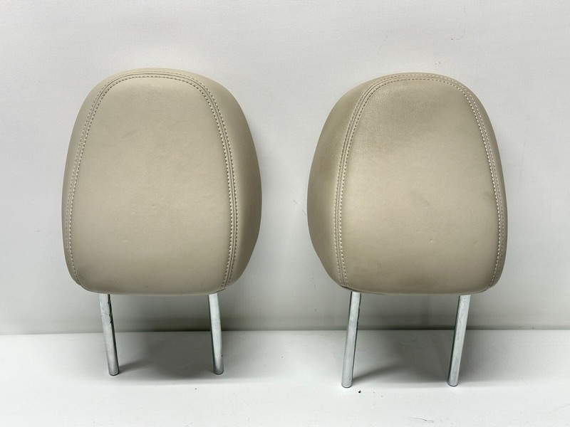 🟢 2014-2020 INFINITI Q50 FRONT SEAT HEADRESTS HEAD REST LEATHER PAIR OEM