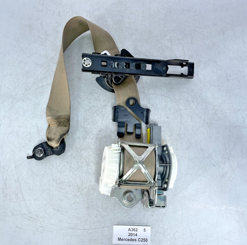 ✅ 08-14 OEM Mercedes W204 C250 Front Left Driver Seat Belt Retractor Beige