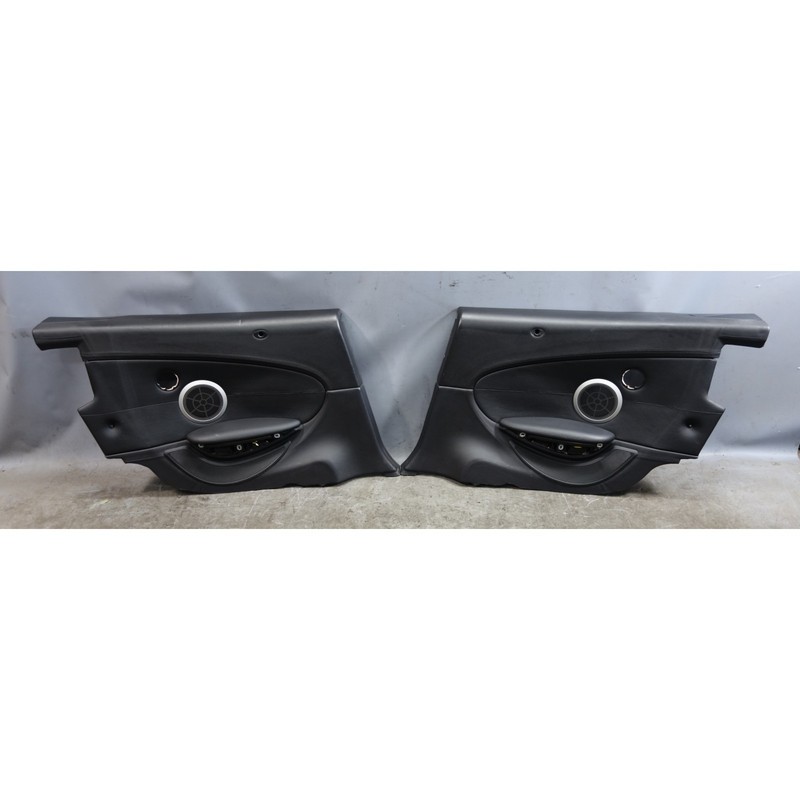 2007-2010 BMW E64 M6 Convertible Rear Int Trim Panels Black Extended Leather OEM
