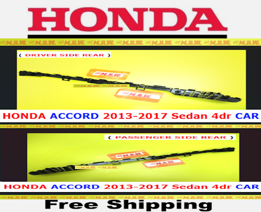 13-17 HONDA ACCORD Sedan 4DR for Rear BUMPER BRACKET CLIP LEFT + RIGHT SIDE Back