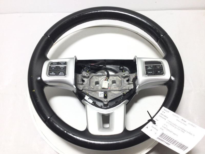 STEERING WHEEL W CONTROLS SILVER TRIM FITS 2011-2019 DODGE JOURNEY 31824