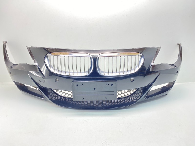 06-10 BMW E63 E64 M6 Front Bumper Cover PDC with Grills Black Sapphire 475 OEM✅